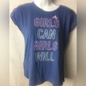 Adidas girls tee